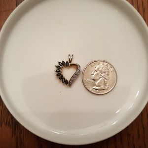 Diamond and sapphire pendant